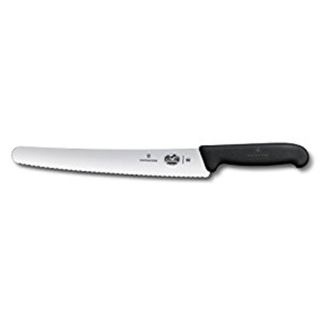 Victorinox Swiss Army 10.25 Inch Fibrox Pro Curved Bread Knife with Serrated Edge