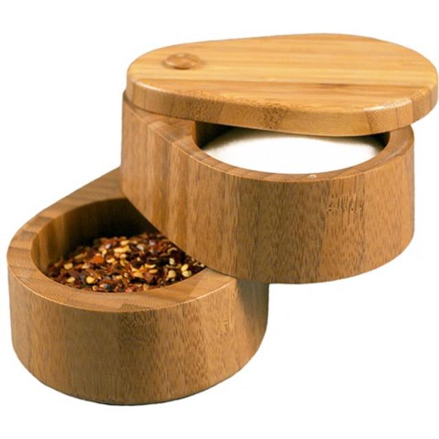 Totally Bamboo Double Salt Box 