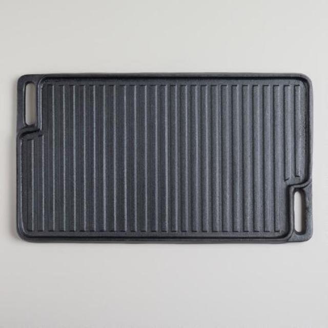 Double-Sided Cast Iron Griddle