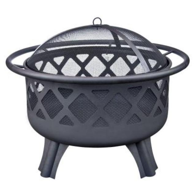Crossfire 29.50 in. Steel Fire Pit with Cooking Grate