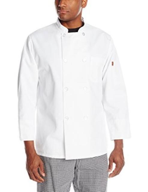Chef Designs Men's RK Eight Pearl Button Chef Coat