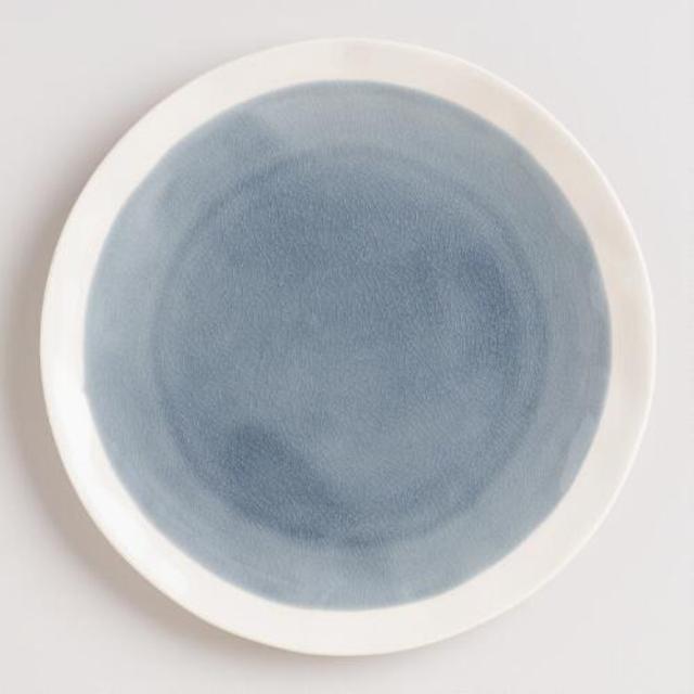 Gray Henley Salad Plates, Set of 4