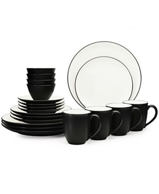 Noritake Colorwave Graphite Coupe 20 Piece Set Service for 4