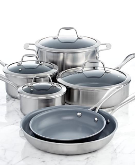 Zwilling J.A. Henckels Spirit Thermolon® Ceramic Nonstick 10 Piece Cookware Set