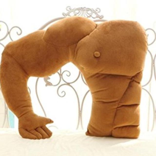 Muscle Man Body Arm Plush Cotton Pillow 58cm×48cm
