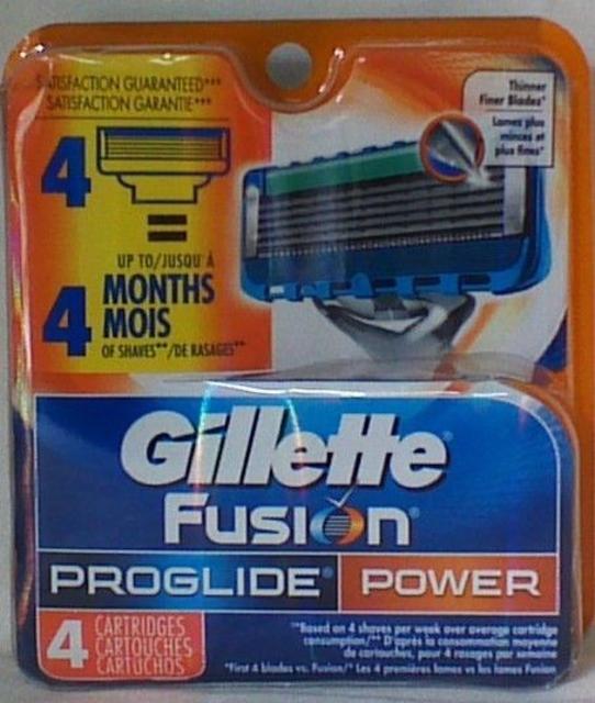 Details about   4 Gillette Fusion Proglide Power Razor Blades Refill PACK 100% AUTHENTIC,GENUINE