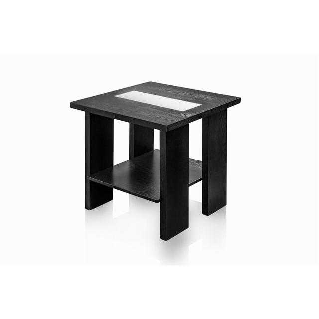Furniture of America Lumina Square LED End Table in Espresso