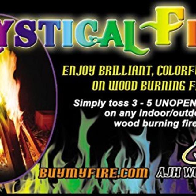 YaY!  Colorful fireplace chemicals! No, really AM excited about these. ha