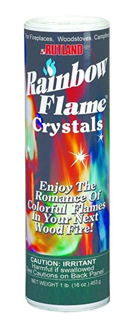 2-pack, Rainbow Fireplace Flame Crystals for Wood Fires