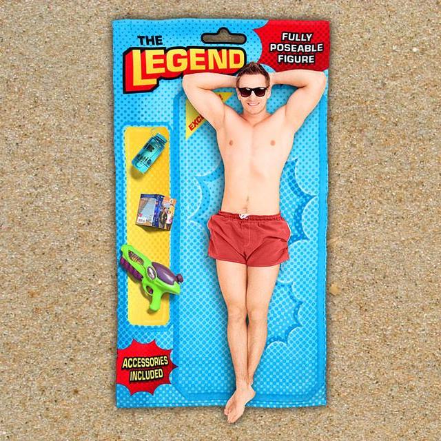 This Beach Towel Makes You Into An Action Figure