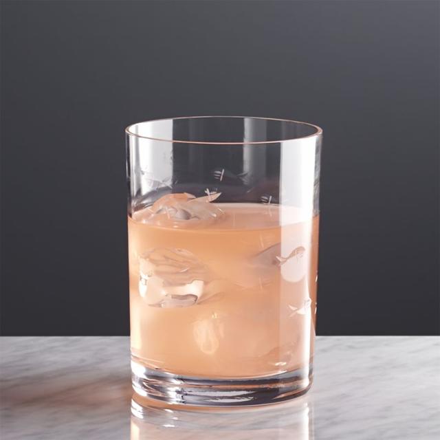 Reef Double Old-Fashioned Glass - Crate and Barrel