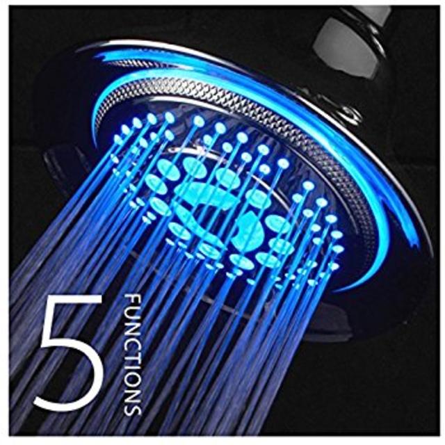 PowerSpa 7 Color-Changing 3-Way LED-Shower with Air Turbo Technology