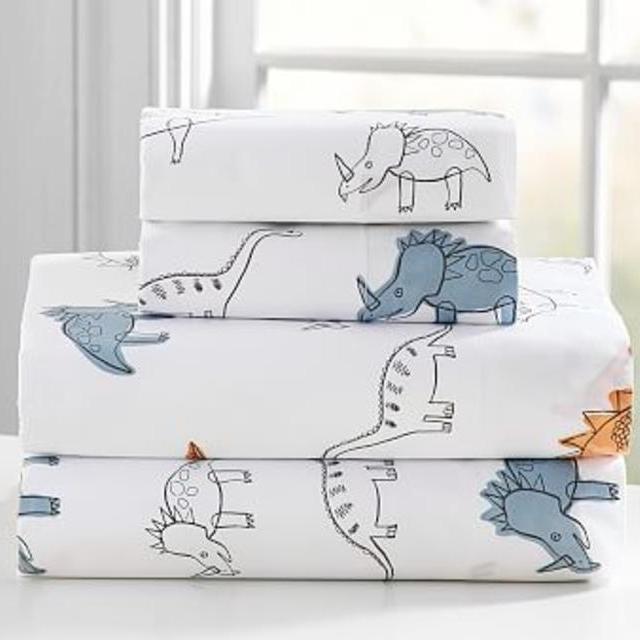 FULL sheeting set Organic Braden Dino Sheet Set (no "duvet" needed)