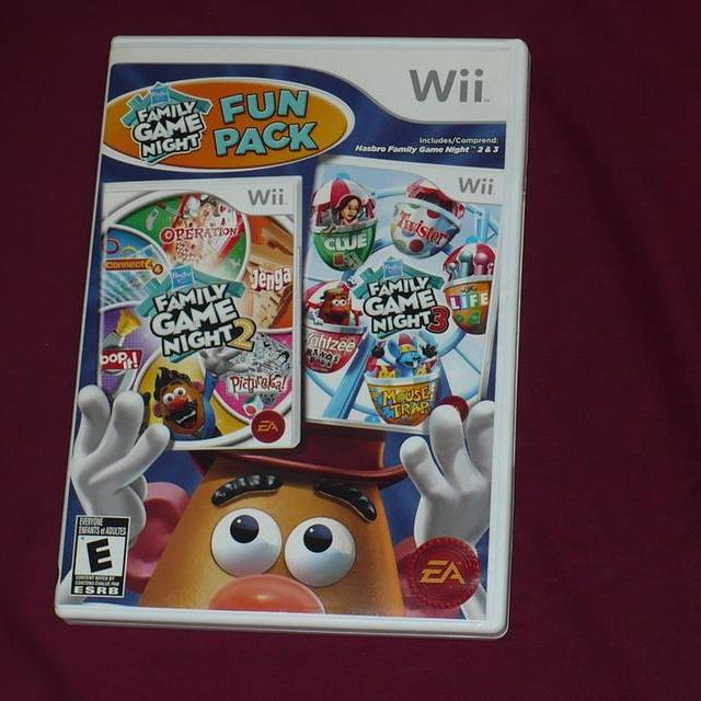 Details about   Hasbro Family Game Night Fun Pack (Nintendo Wii, 2011) Tested & Works