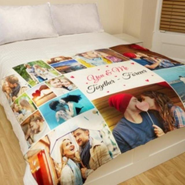 One or Two 40"x30" or 60"x50" Custom Faux-Mink Photo Blankets from Printerpix (Up to 93% Off)