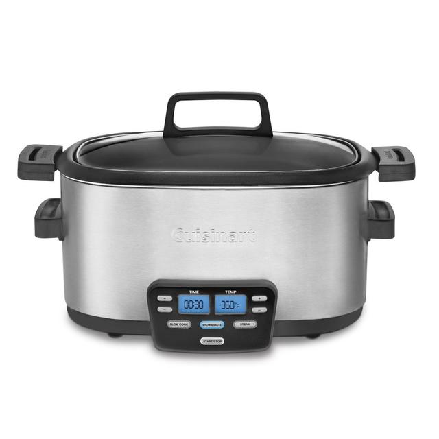 Cuisinart 6-Quart Stainless Steel Oval Slow Cooker