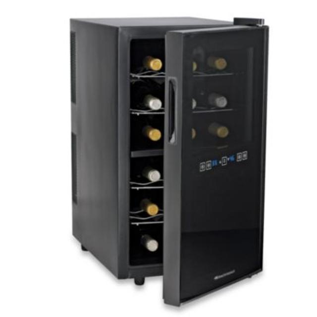 Wine Enthusiast Silent 18-Bottle Touchscreen Two-Temperatures Wine Refrigerator
