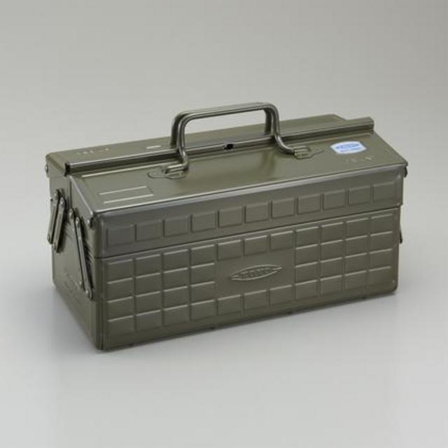 Toyo Steel ST-350 Steel Tool Box | Military Green
