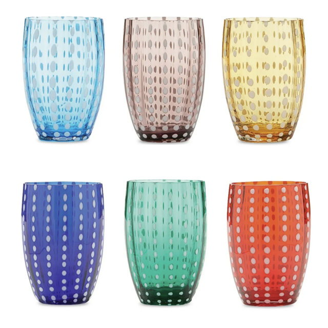Zafferano Perle Tumbler (Assorted Set of 6)