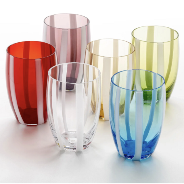 Zafferano Gessato Tumbler (Assorted Set of 6)