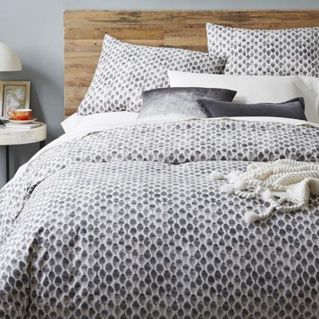 Organic Stamped Dot Duvet Cover + Shams