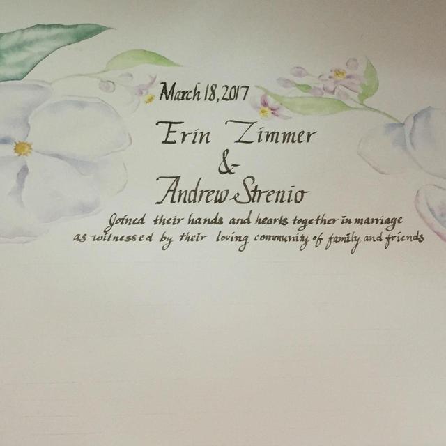 Framing of Our Watercolor Wedding Certificate