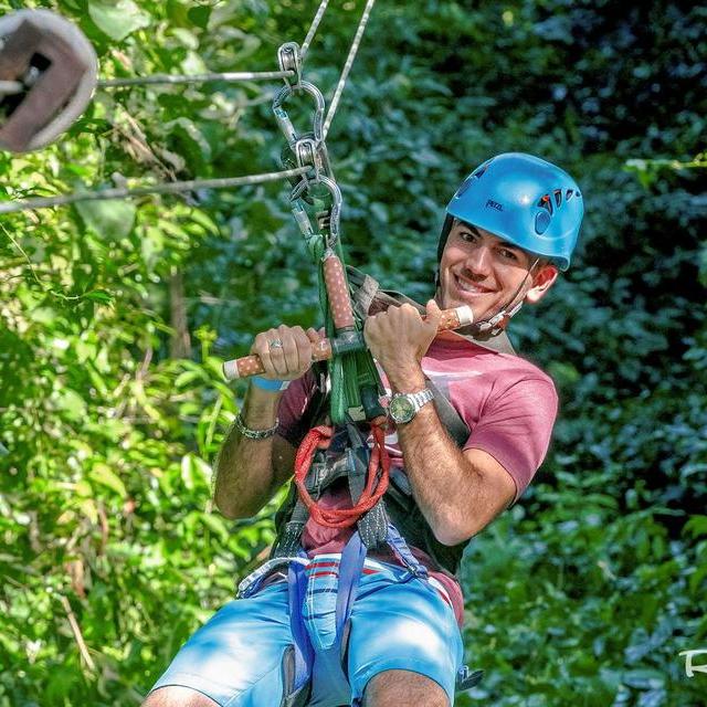 Soaring our live to new Heights. Zip Lining in Jamaica.