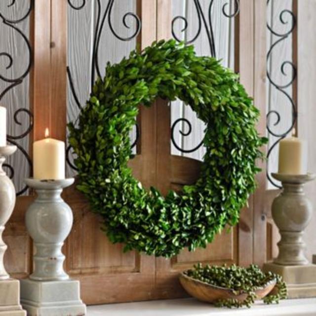 Preserved Round Boxwood Wreath