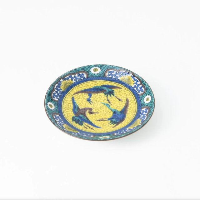Seikou Kiln Crane Kutani Sauce Plate