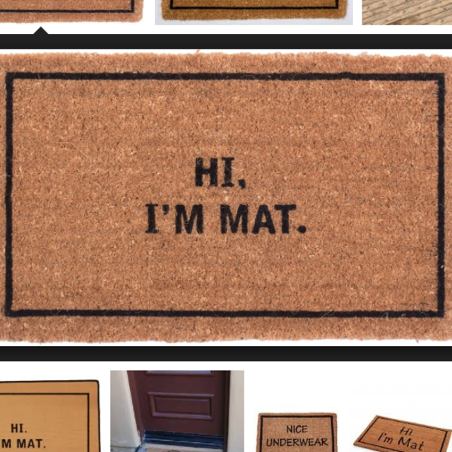 COCO DOORMAT - HI I'M MAT.