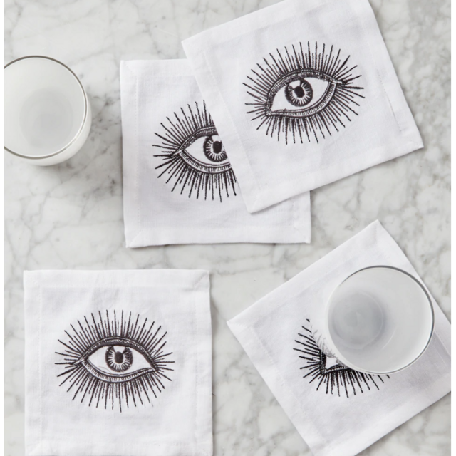 Evil Eye Cocktail Napkins by Jonathan Adler