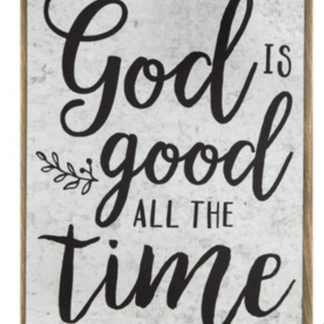 God Is Good Metal Wall Decor