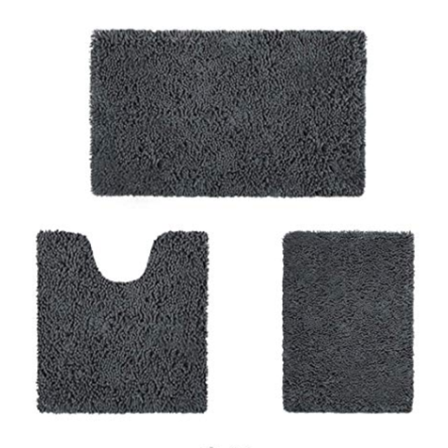 3 Pieces Bathroom Rugs Set