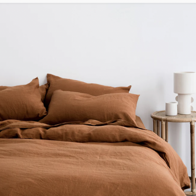 Linen Duvet Cover Set, Cultiver - Cedar