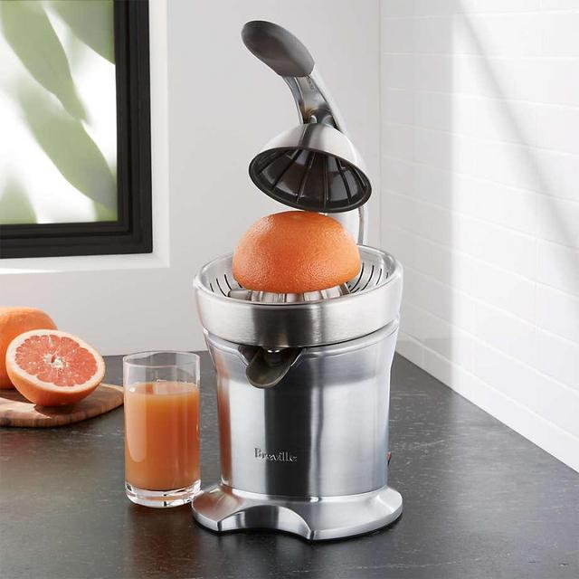 Breville Die-Cast Brushed Stainless-Steel Electric Citrus Press