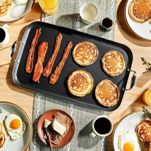 Hybrid Nonstick Double Burner Griddle