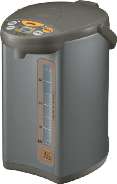 Zojirushi CD-WBC40-TS Micom 4-Liter Water Boiler and Warmer, Silver Brown
