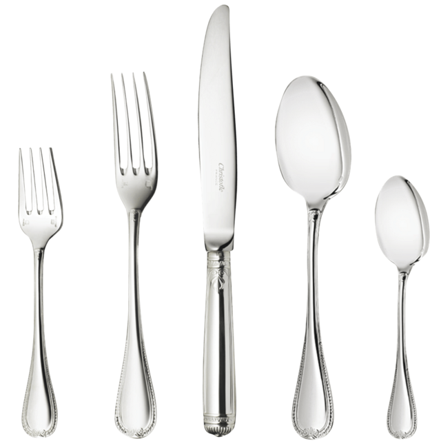 5-Piece Silver-Plated Flatware Set