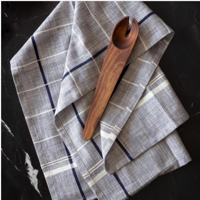 Onam Kitchen Towels - Blue | Navy Modern Towels Handmade in India   – The Citizenry