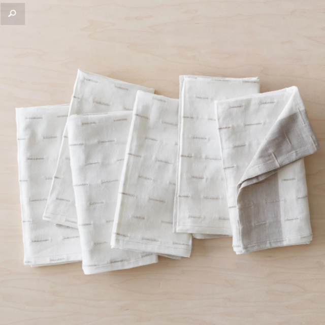 Chera Napkins - Tan | Modern Neutral Napkins Handcrafted in India   – The Citizenry