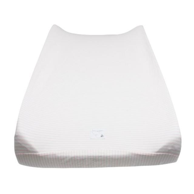Burt's Bees Baby Classic Stripe Changing Pad Cover, Blossom