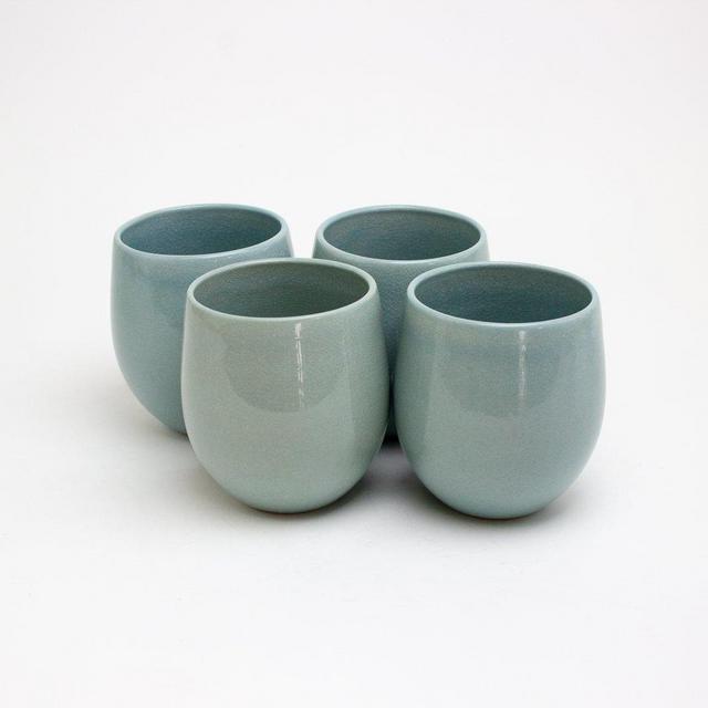 Large Goblet Jade Set of 4