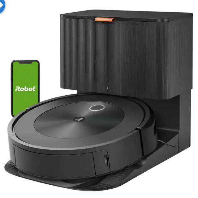 iRobot Roomba j8+ (8550) Wi-Fi Connected Self-Emptying Robot Vacuum