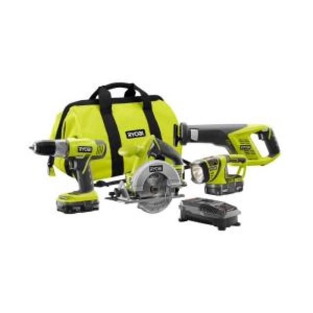 ONE+ 18-Volt Lithium-Ion Cordless Super Combo Kit (4-Piece)