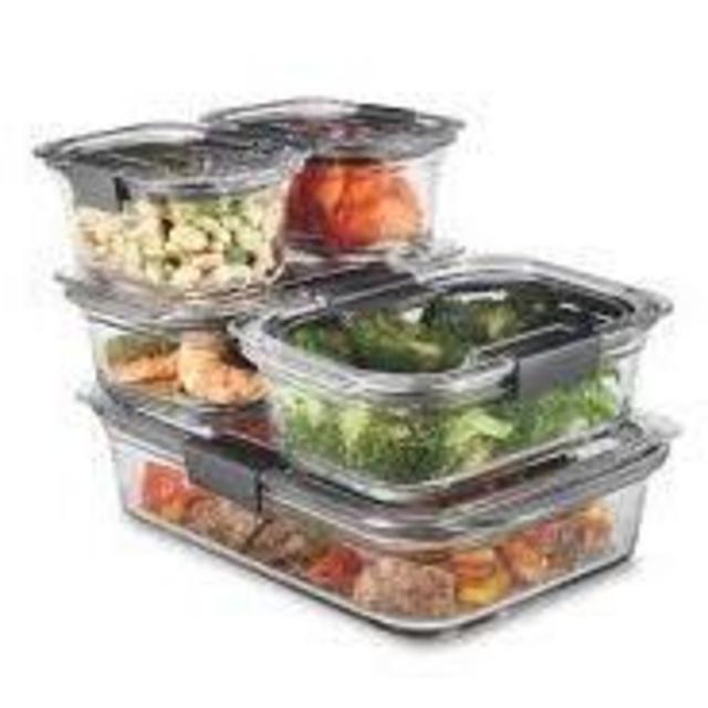 Rubbermaid Brilliance 20-piece Plastic Food Storage Set