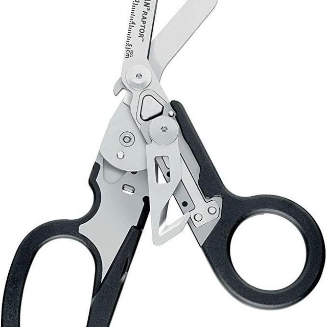 LEATHERMAN, Raptor Rescue Emergency Shears with Strap Cutter and Glass Breaker, Black with Utility Holster