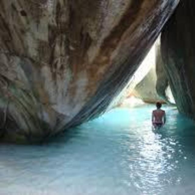 The Baths in Virgin Gorda and a Beverage