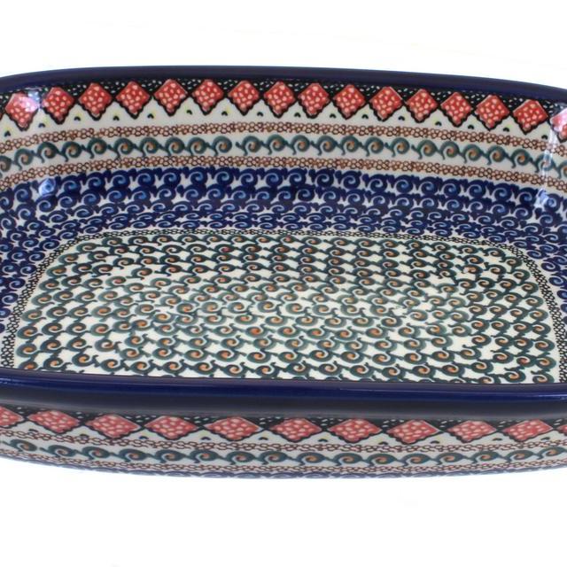 Blue Horizon Large Baker with Handles