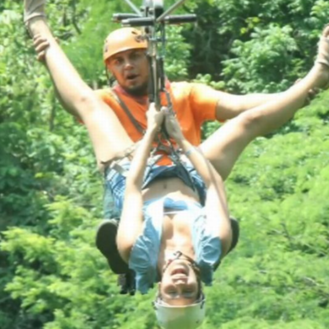 Ziplining on the Honeymoon