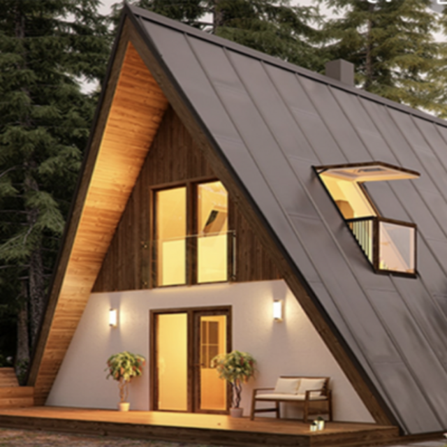 A-Frame House Construction
